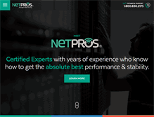 Tablet Screenshot of netpros.ca